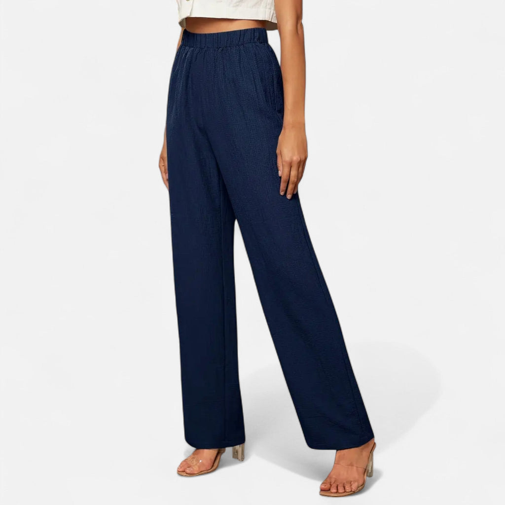 Women’s Straight-Leg Trousers – Timeless High-Waist Style