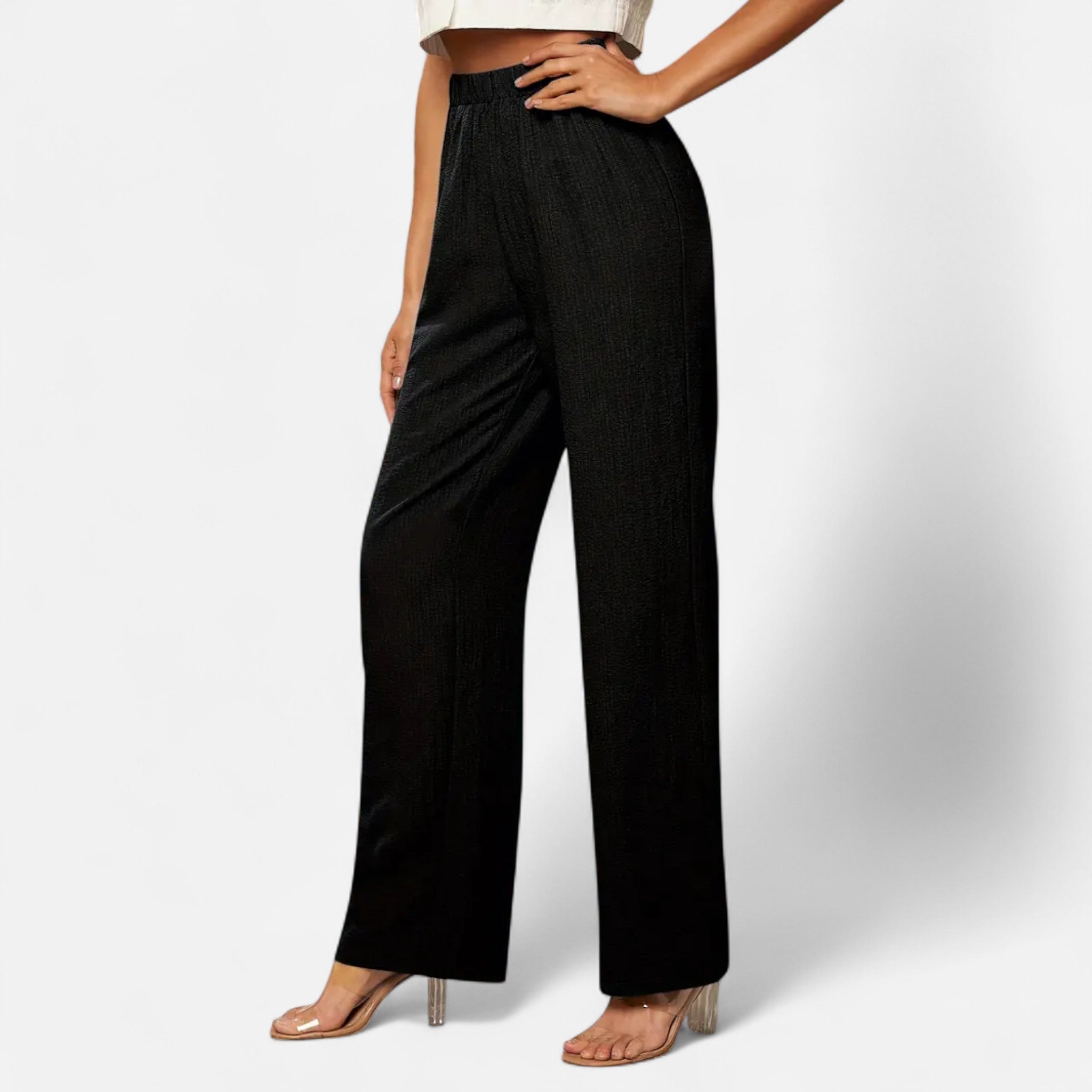Women’s Straight-Leg Trousers – Timeless High-Waist Style