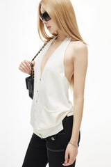 Chloe Halter Knit Vest