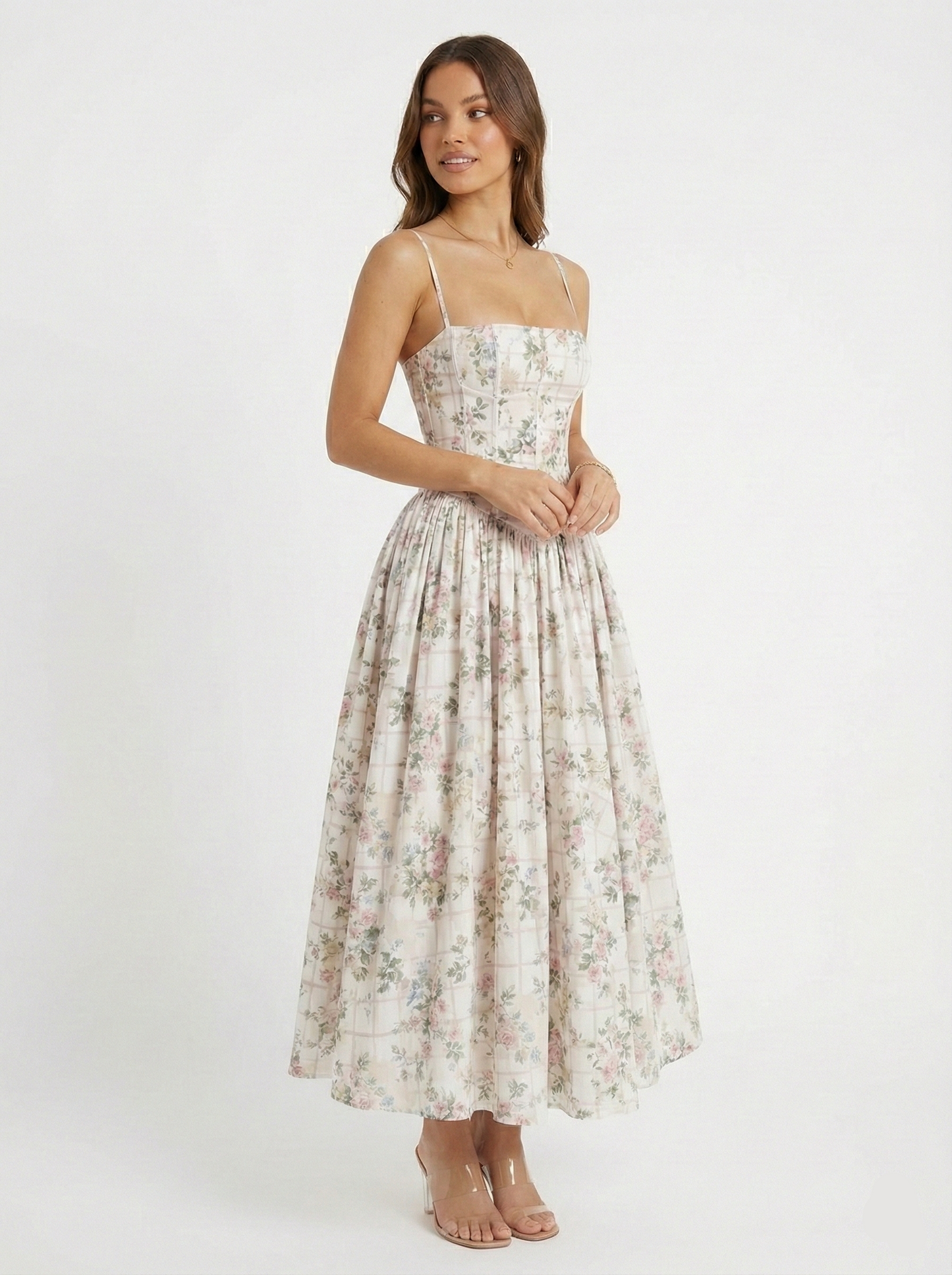 Radiance | Radiance Floral Cut-Out Maxi Dress