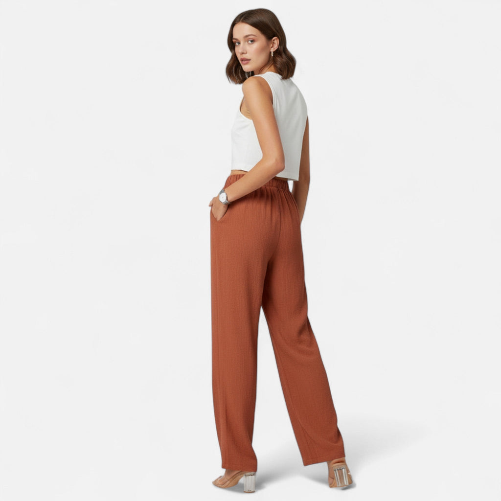 Women’s Straight-Leg Trousers – Timeless High-Waist Style