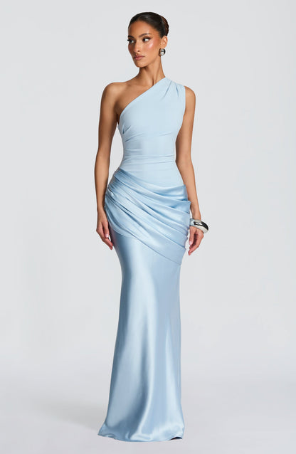 Ophelia | Women's One-Shoulder Maxi Wedding Guest Dress