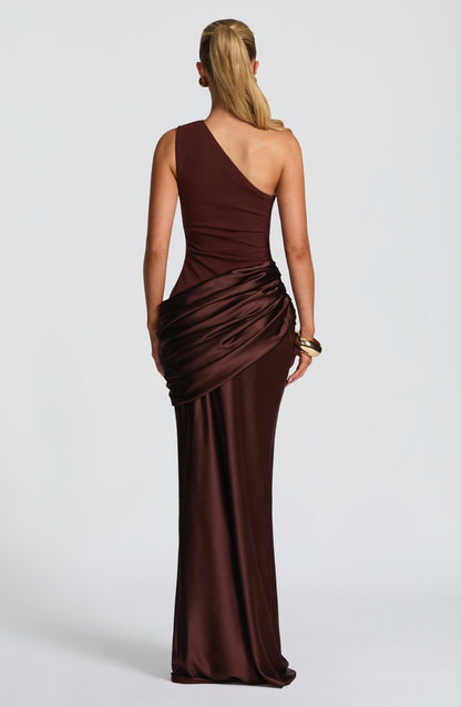 Ophelia | Women's One-Shoulder Maxi Wedding Guest Dress