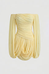 Lana Draped Cape Mini Dress