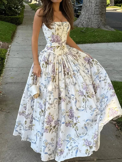 Radiance | Radiance Floral Cut-Out Maxi Dress