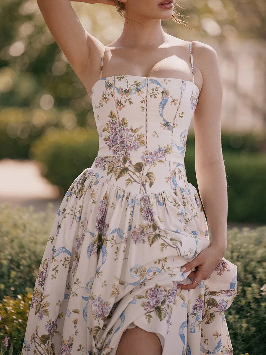 Radiance | Radiance Floral Cut-Out Maxi Dress