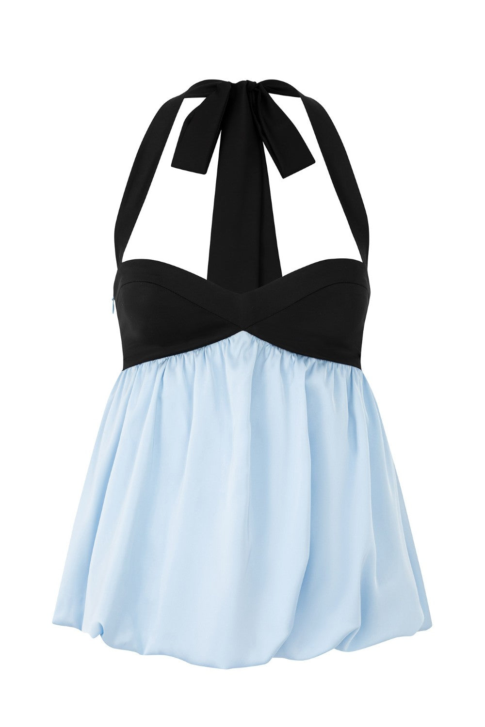 Bella Bubble Hem Halter Top
