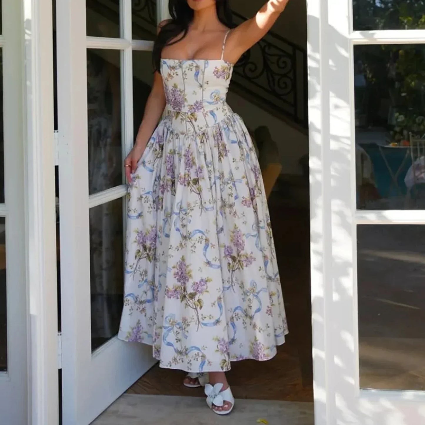 Radiance | Radiance Floral Cut-Out Maxi Dress
