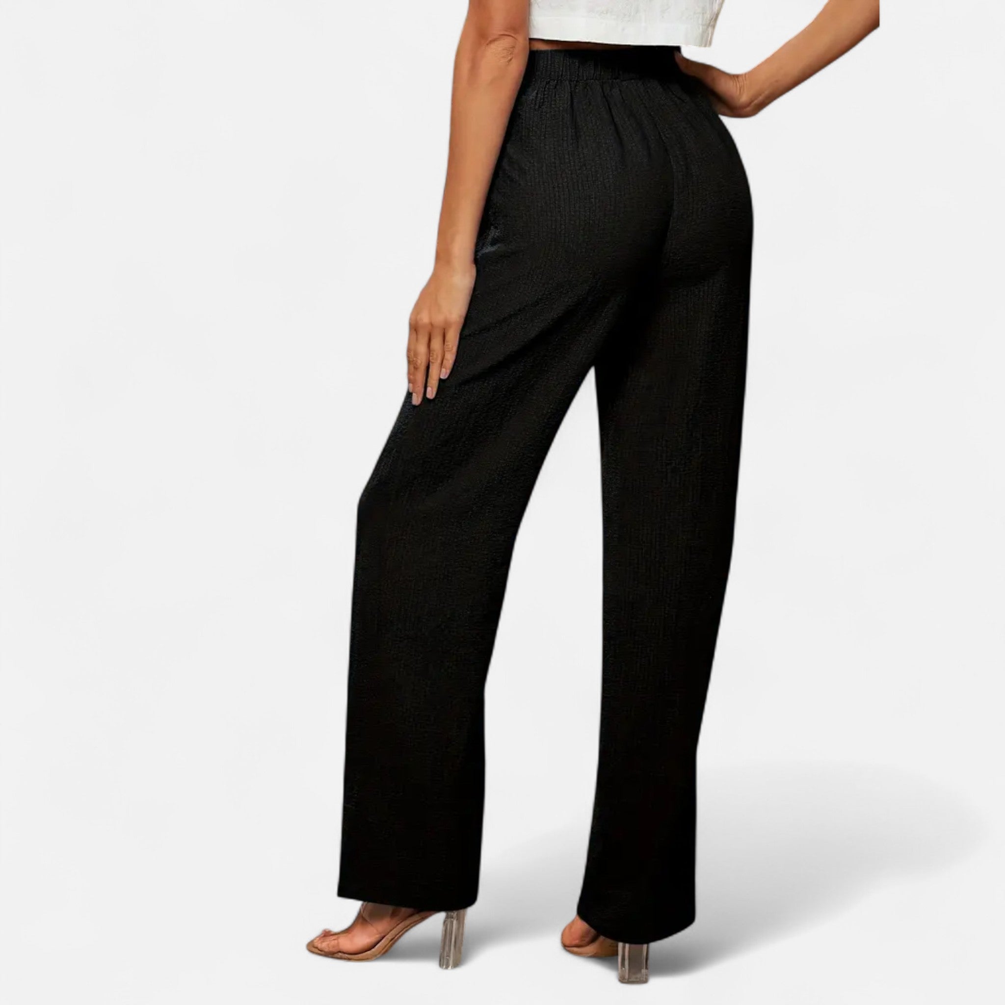Women’s Straight-Leg Trousers – Timeless High-Waist Style