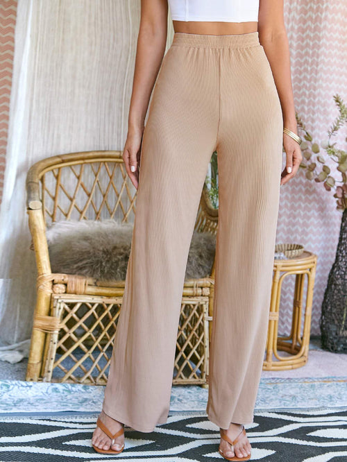 Comfortable Ribbed Trousers, Summer Essentials