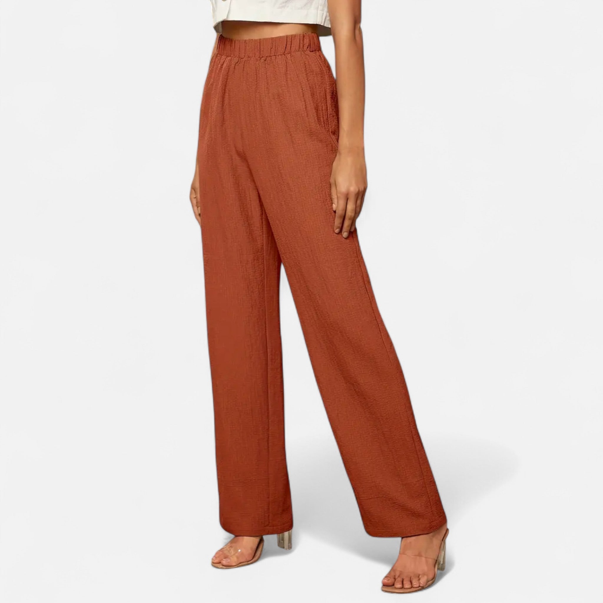 Women’s Straight-Leg Trousers – Timeless High-Waist Style