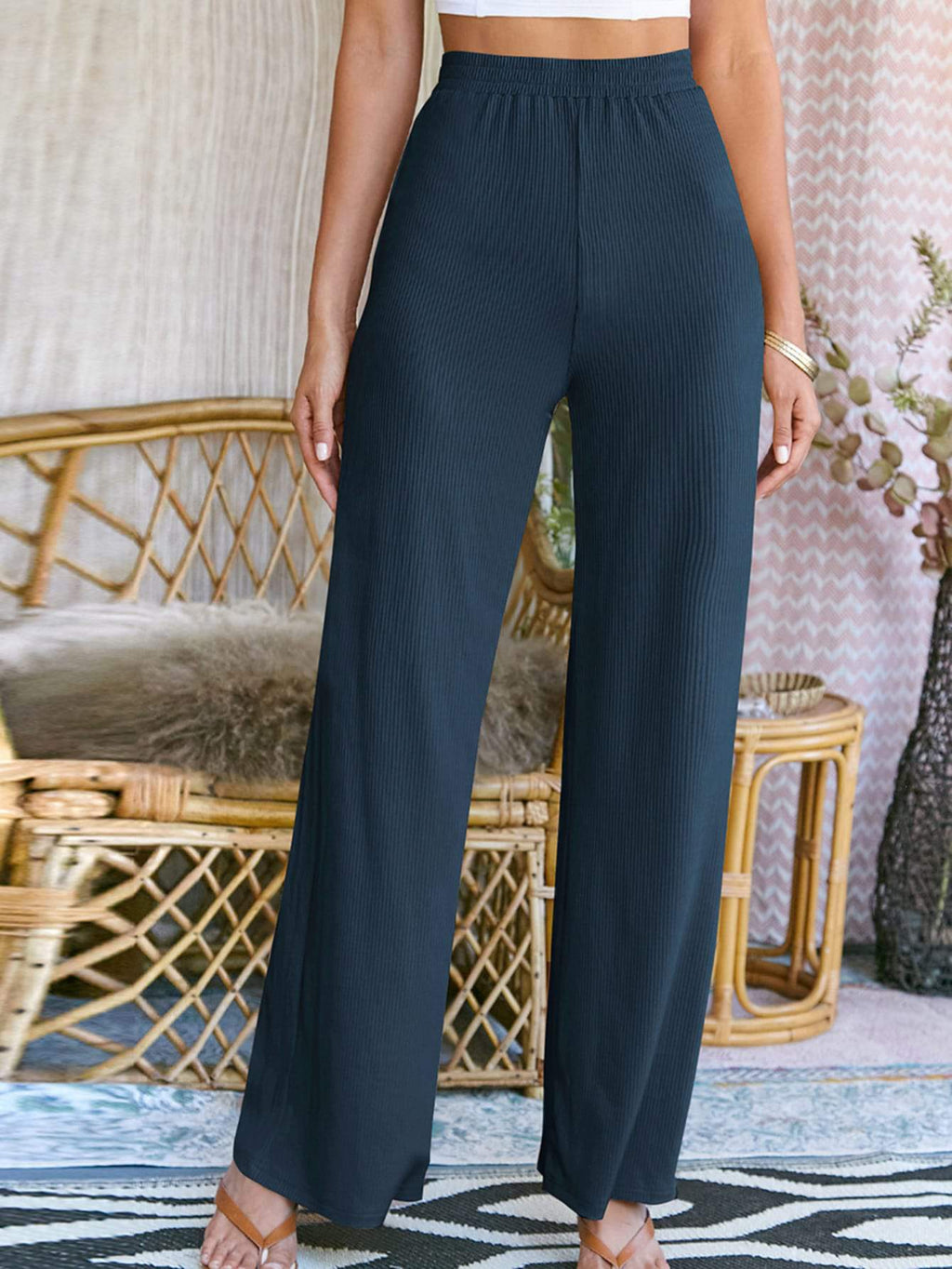 Comfortable Ribbed Trousers, Summer Essentials